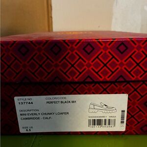 Tory Burch Perfect Black Mini Everly Chunky Loafer